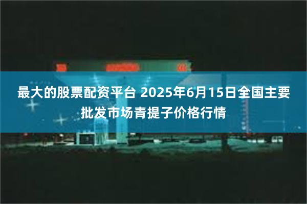 最大的股票配资平台 2025年6月15日全国主要批发市场青提子价格行情